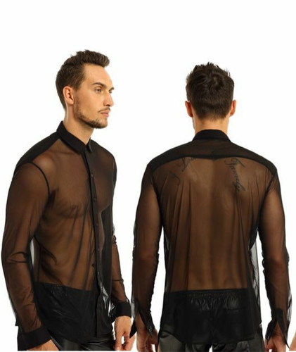 Männer langarm transparent - männer,