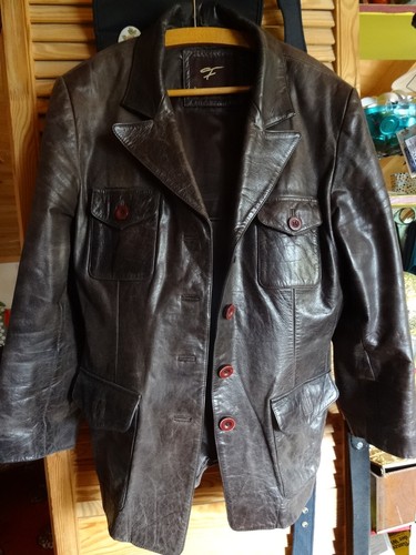 ältere leder jacke - jacke, "