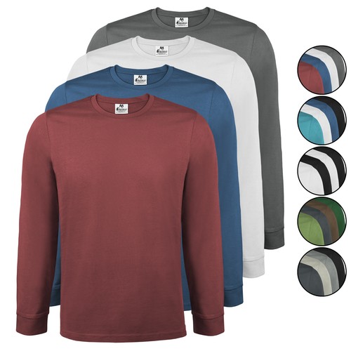 Herren langarmshirt 4er - herren, set
