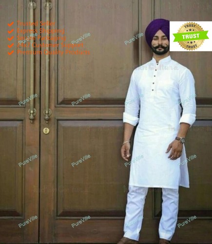 Herren hemd kurta - herren, baumwolle